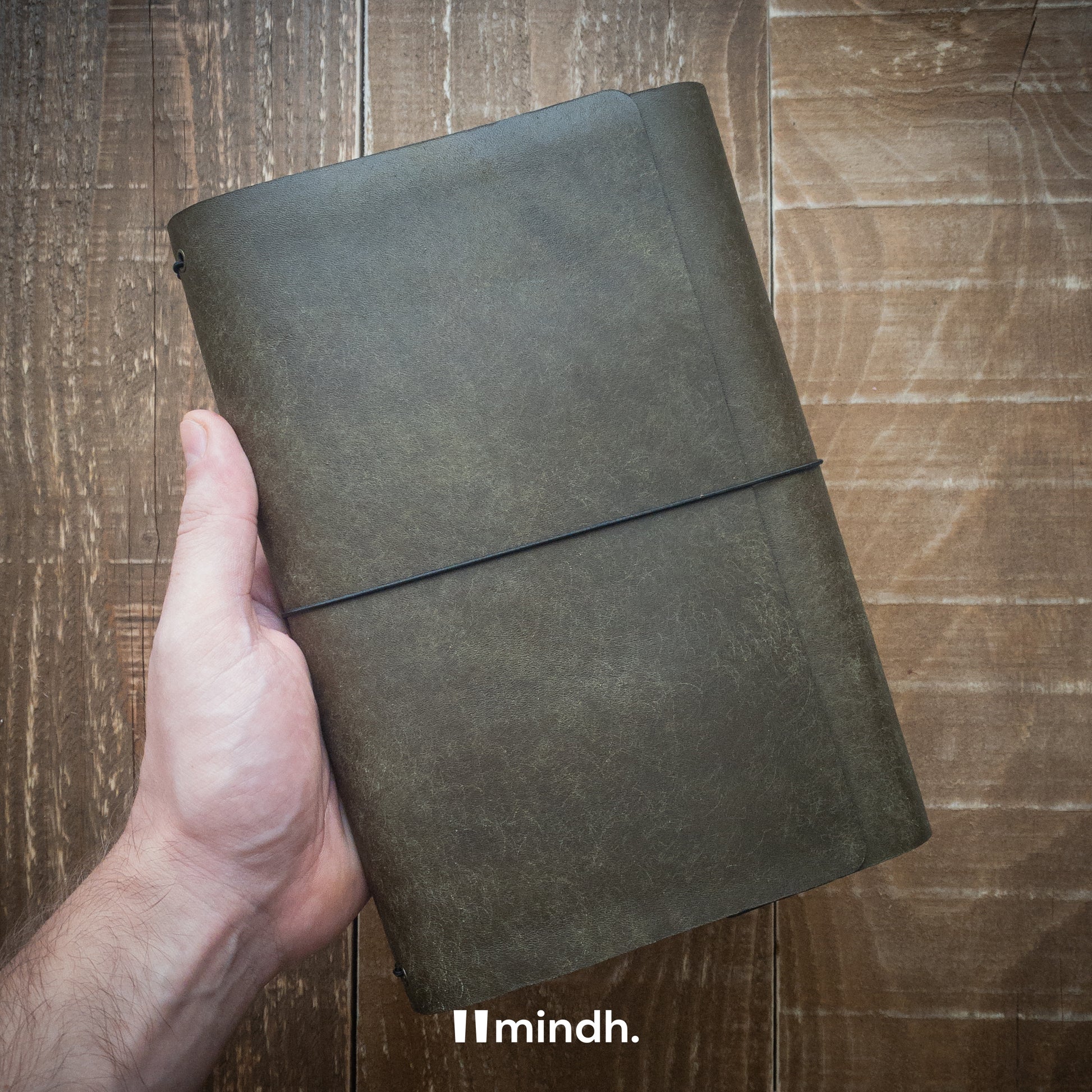 mindh. Notebook Fold - Olive (Pueblo)
