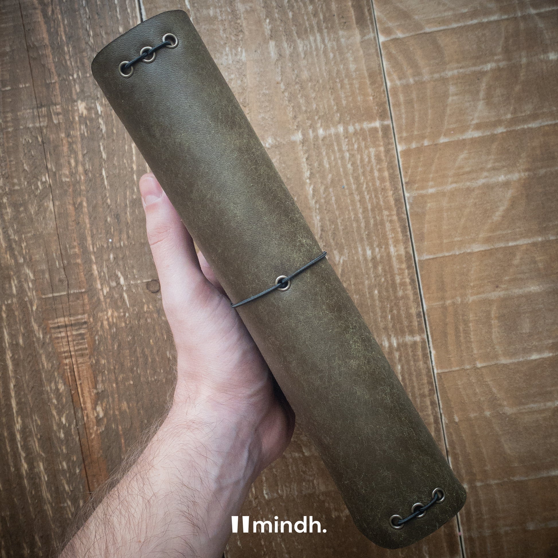 mindh. Notebook Fold - Olive (Pueblo)