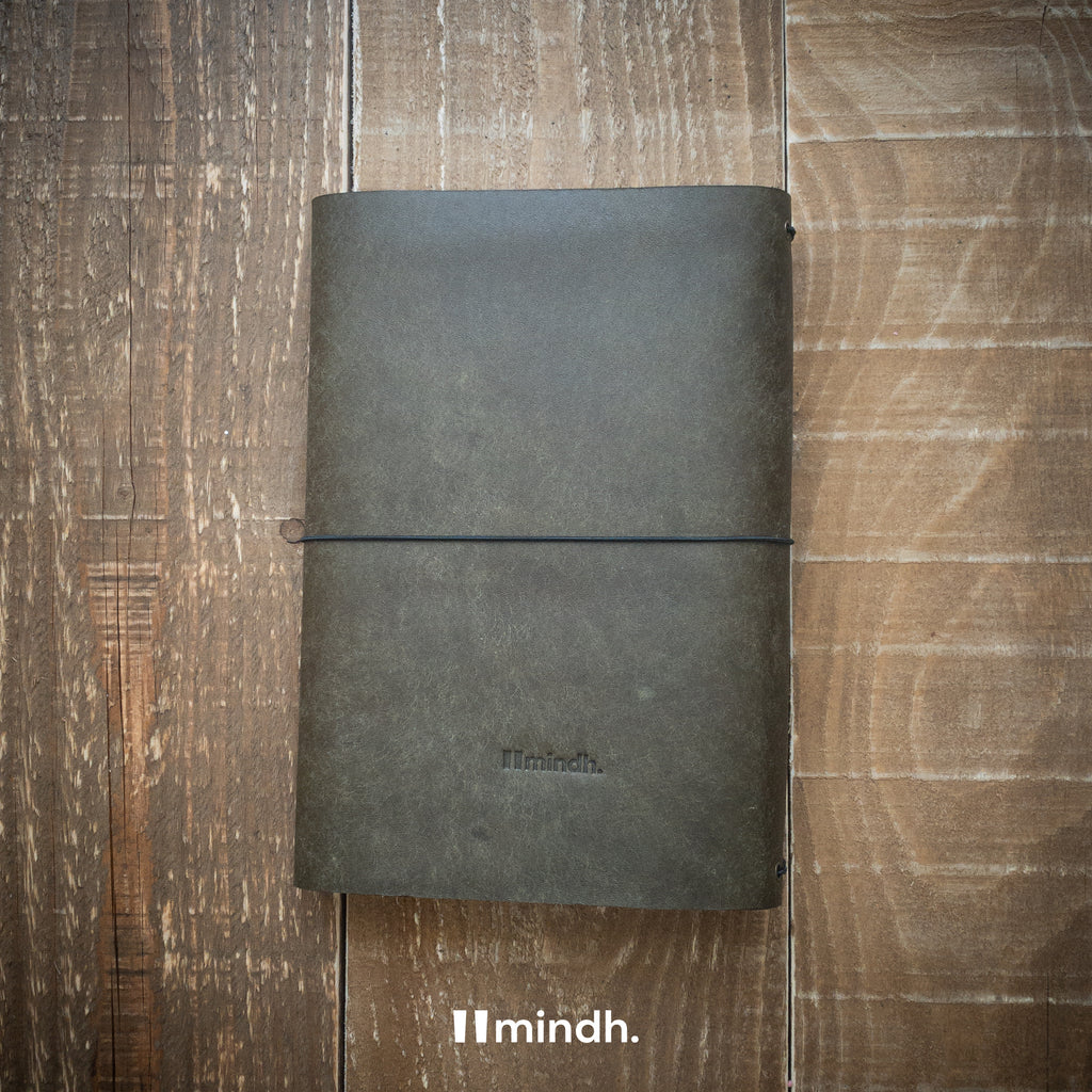 mindh. Notebook Fold - Olive (Pueblo)