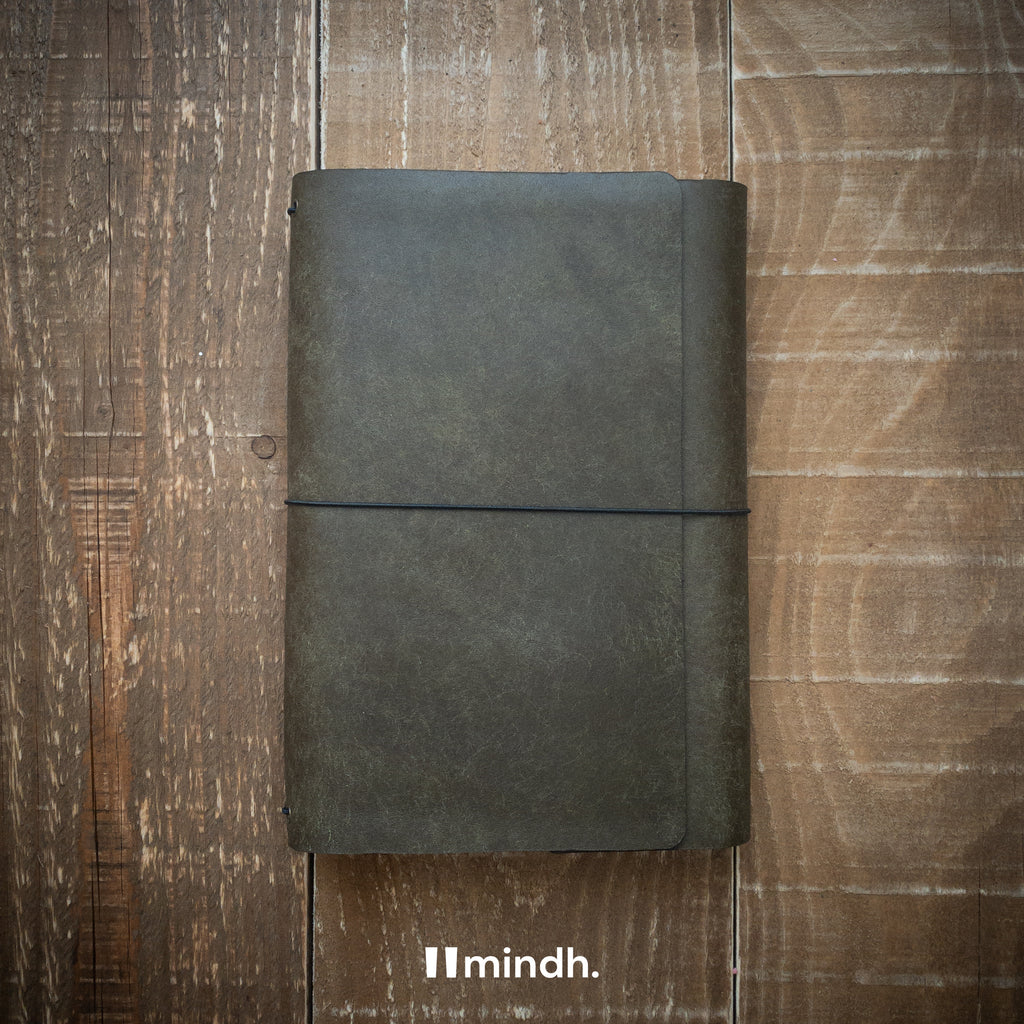 mindh. Notebook Fold - Olive (Pueblo)